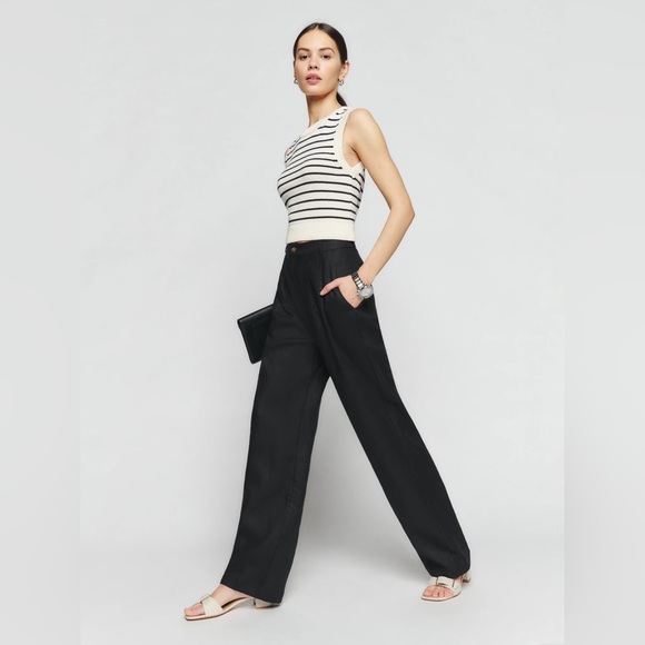✨REFORMATION✨Mason Linen Pant - Picture 4 of 5